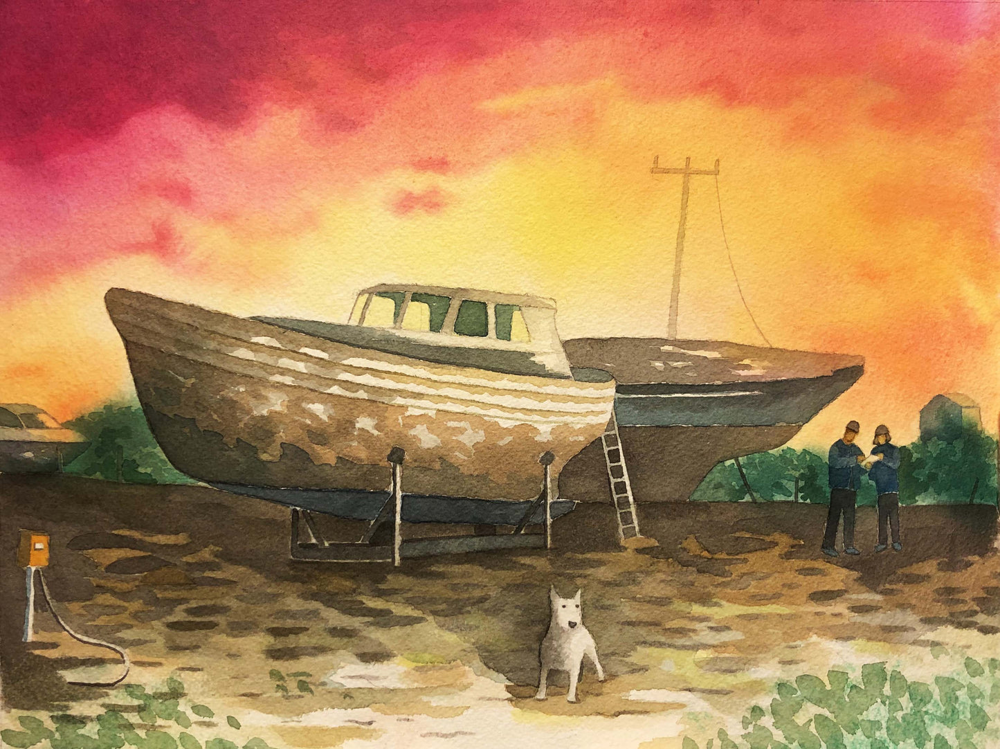 Mikael Vågsten, watercolour, 40 x 30 cm