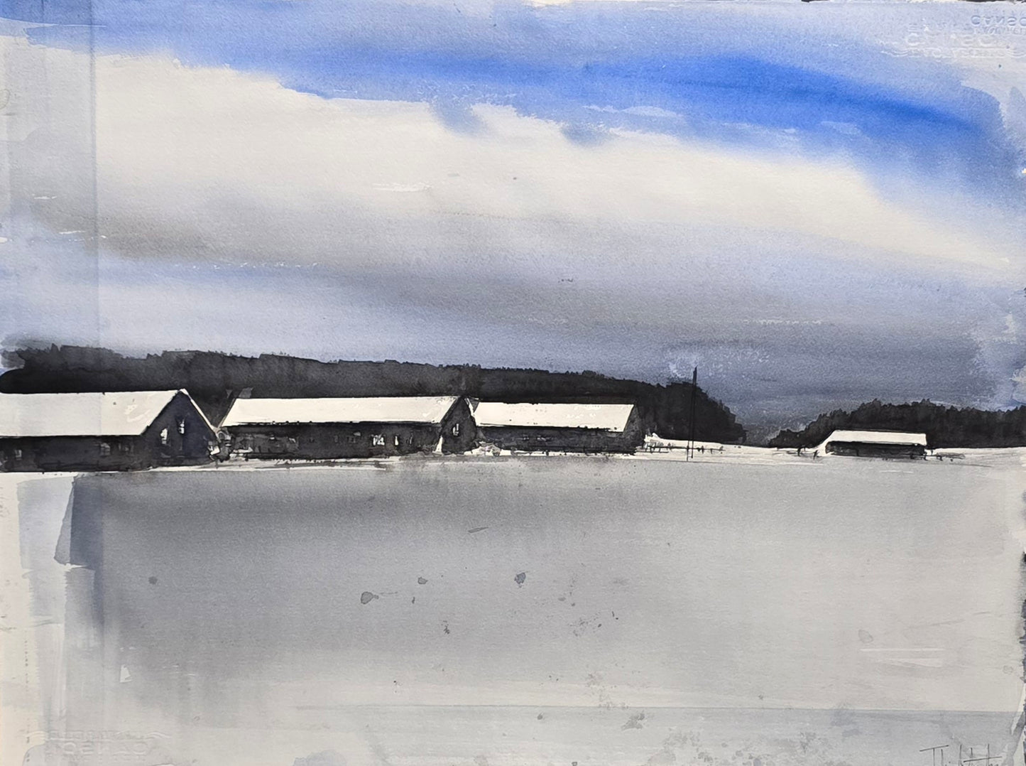 Tobias Liljeborg, The Farm, 75 x 57 cm