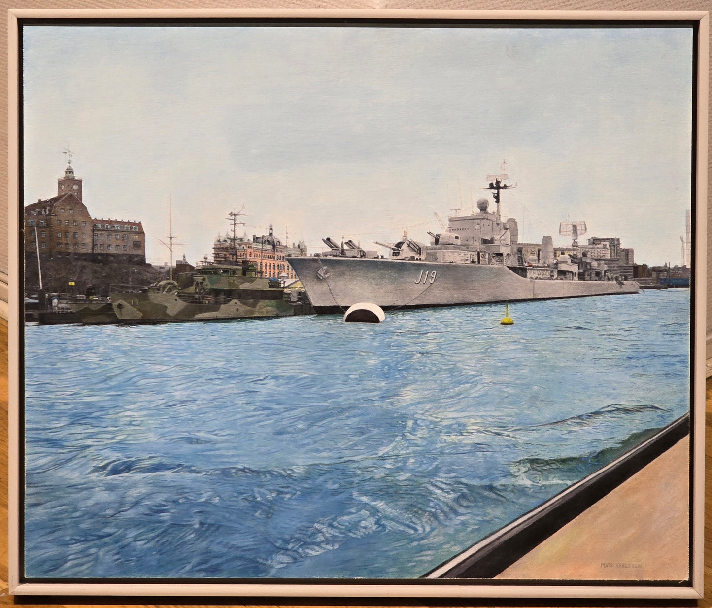 Mats Karlsson, Gothenburg harbour, 60 x 50 cm