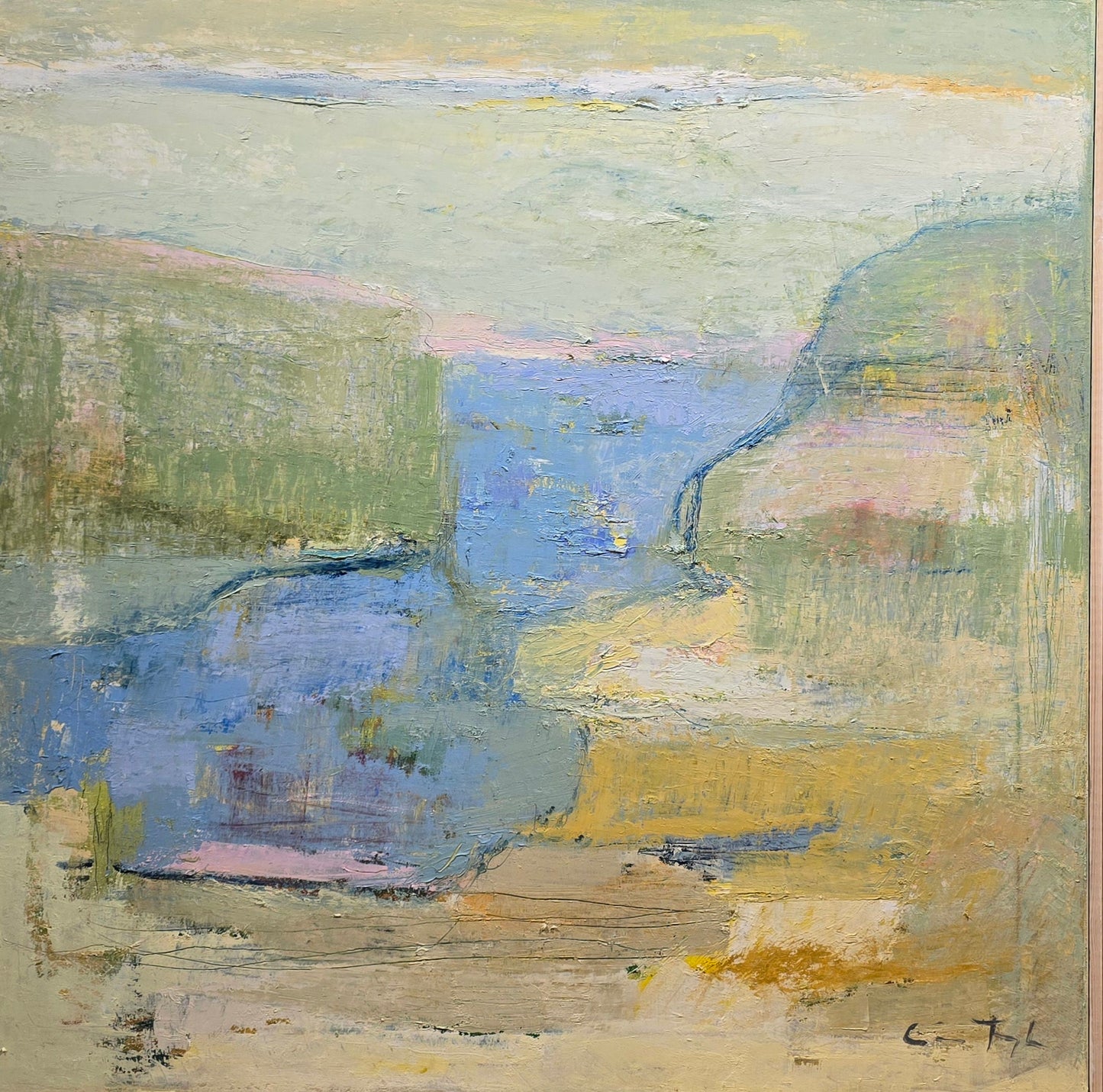 Carina Fogde, painting, 100 x 100 cm