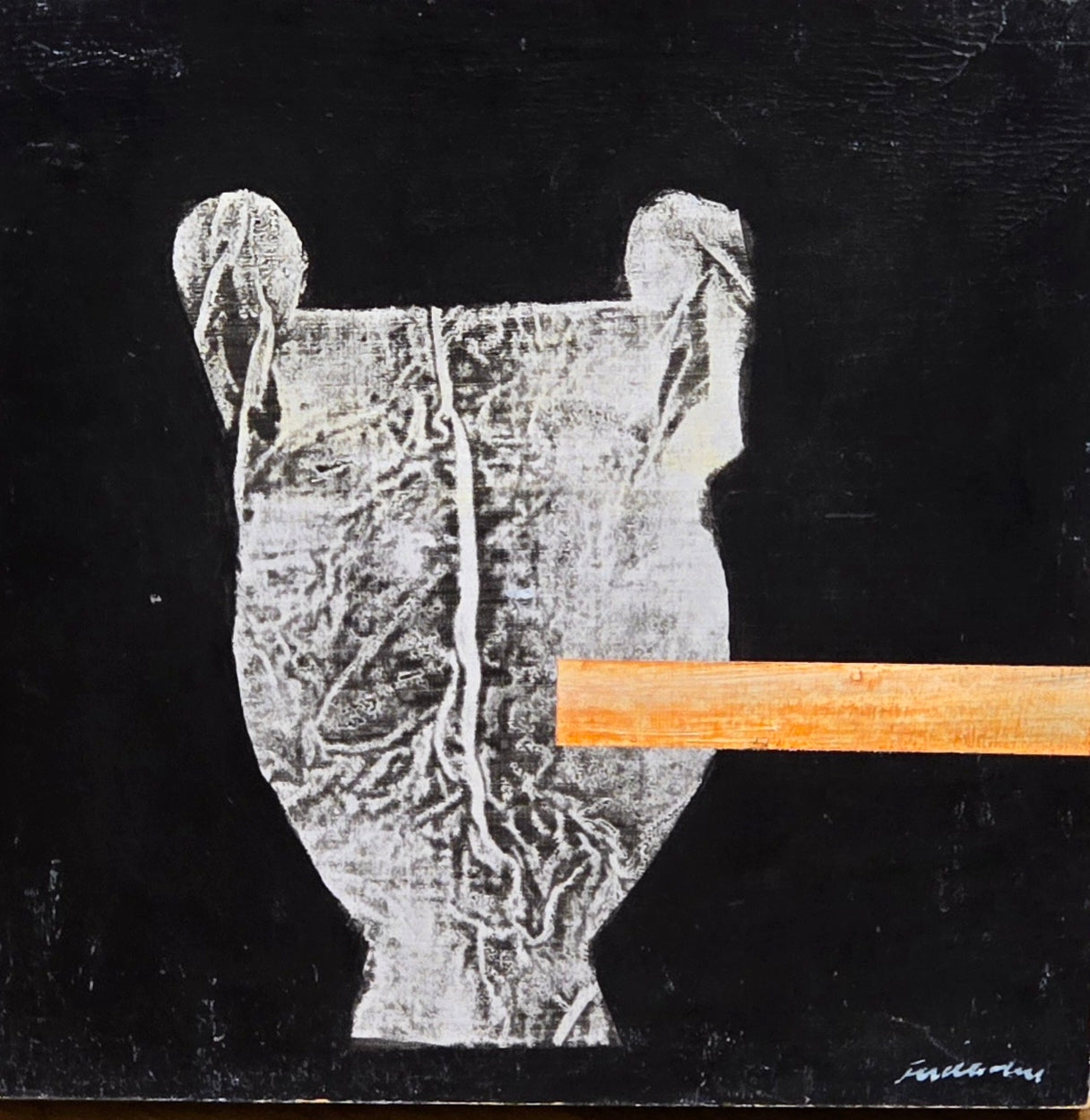 Bertil Fredholm, painting, Urna, 25 x 25 cm