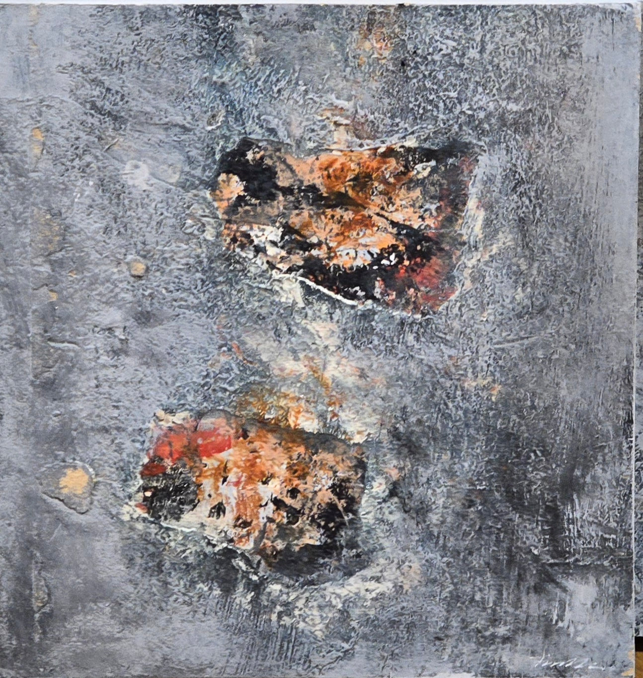 Bertil Fredholm, painting, II, 25 x 25 cm