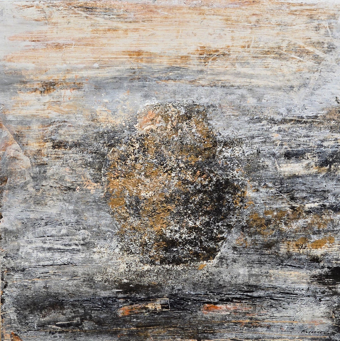 Bertil Fredholm, painting, Urna I, 40 x 40 cm
