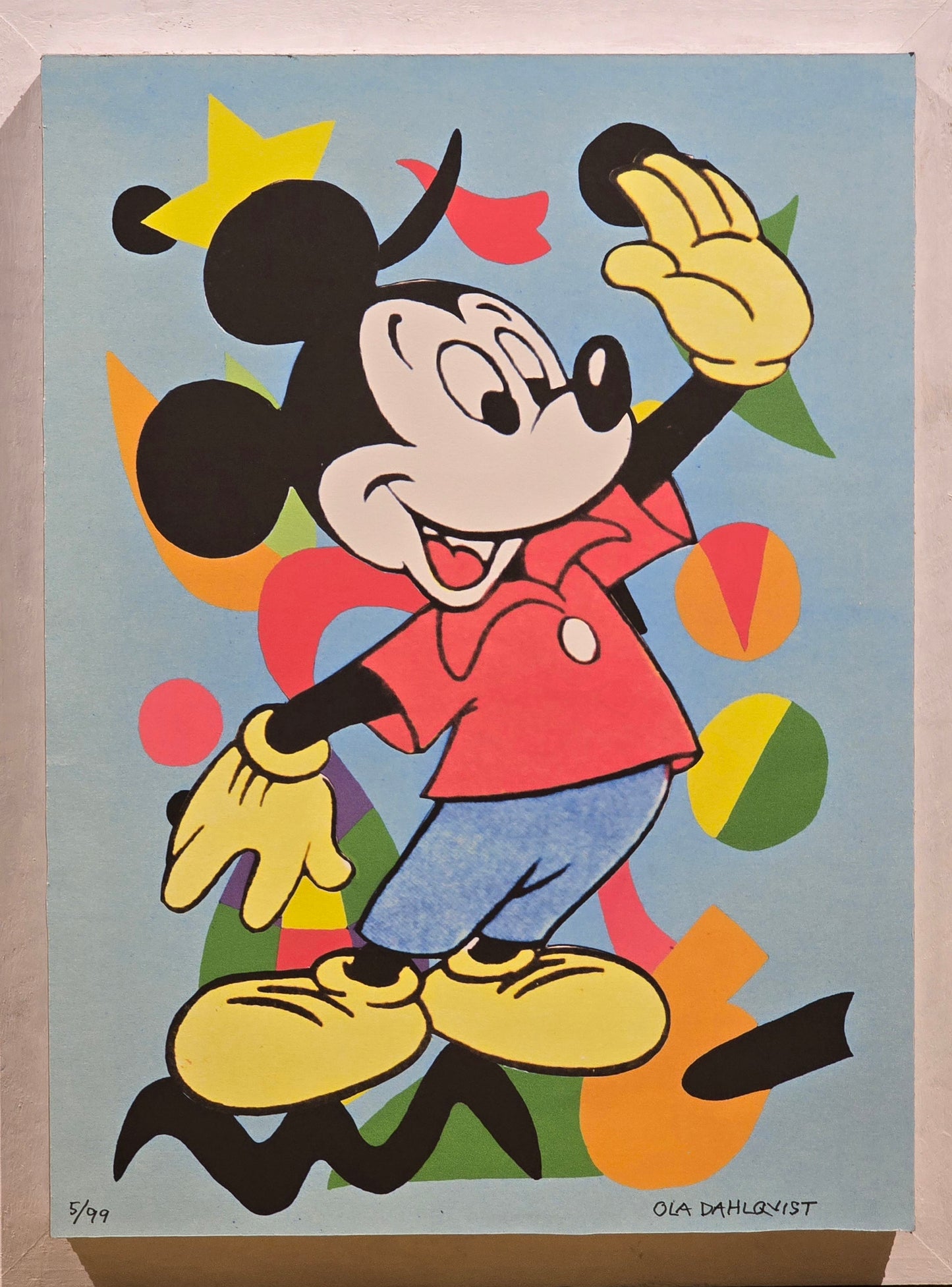 Ola Dahlqvist, print, Hello Mickey, 41 x 58 cm