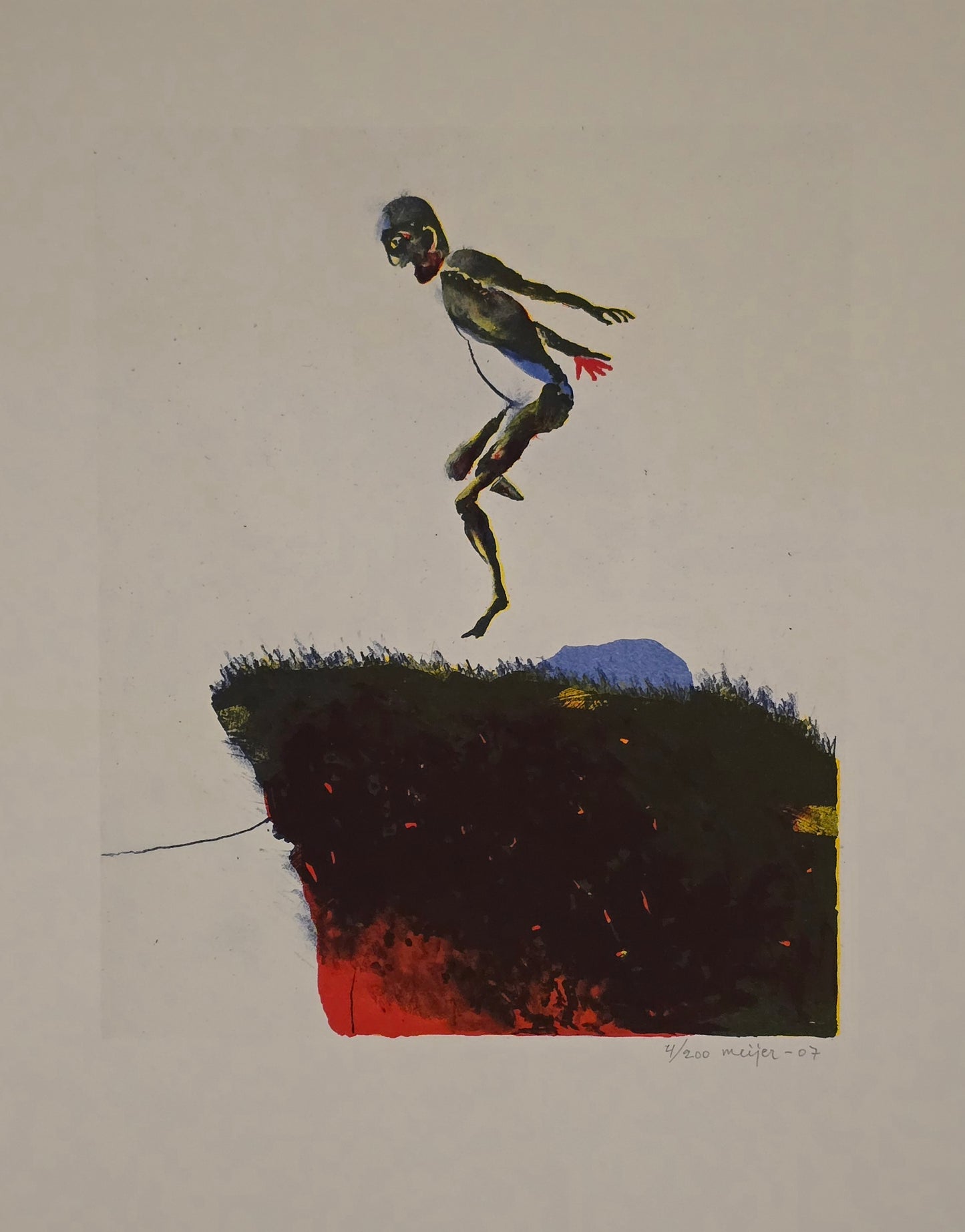 Sture Meijer, lito, Hoppa, 23 x 28 cm