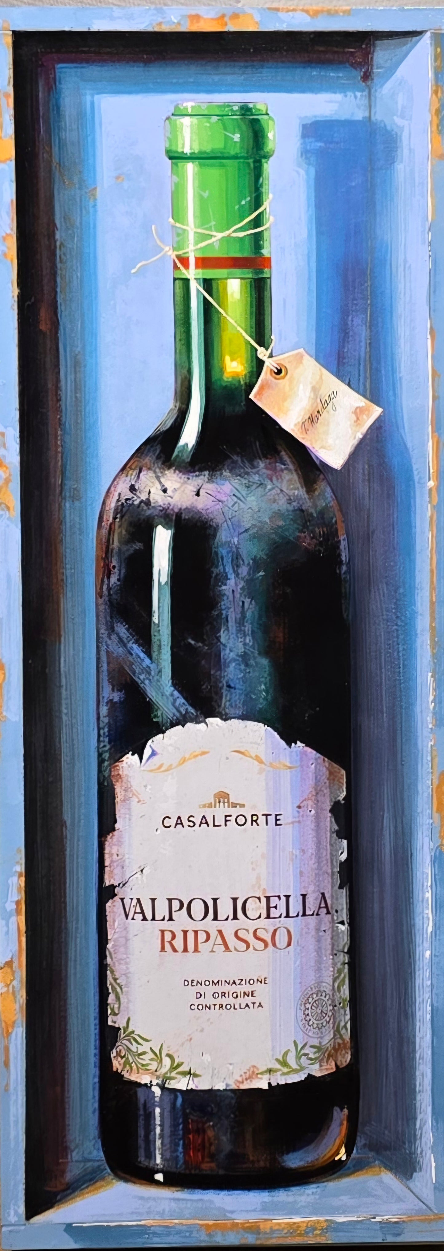 Tarik Hardaga, painting, Valpolicella, 30 x 80 cm