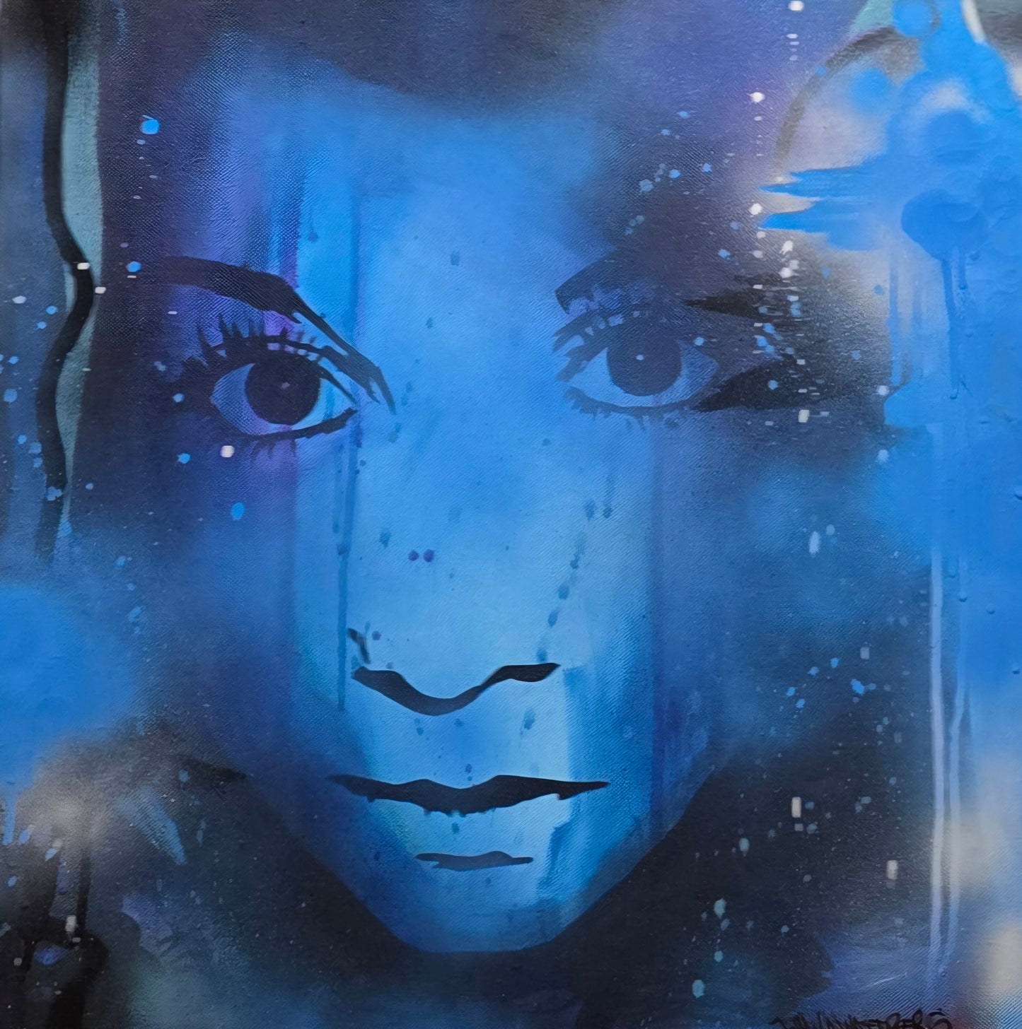 Johan Wattberg, painting, Blue, 50 x 50 cm