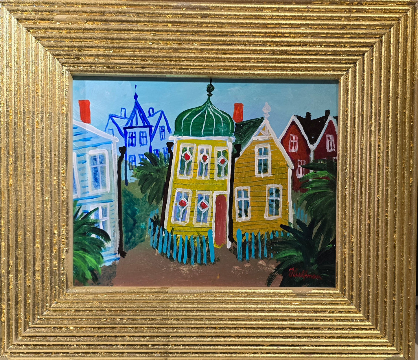 Anders Hultman, Det gula huset, 37 x 33 cm
