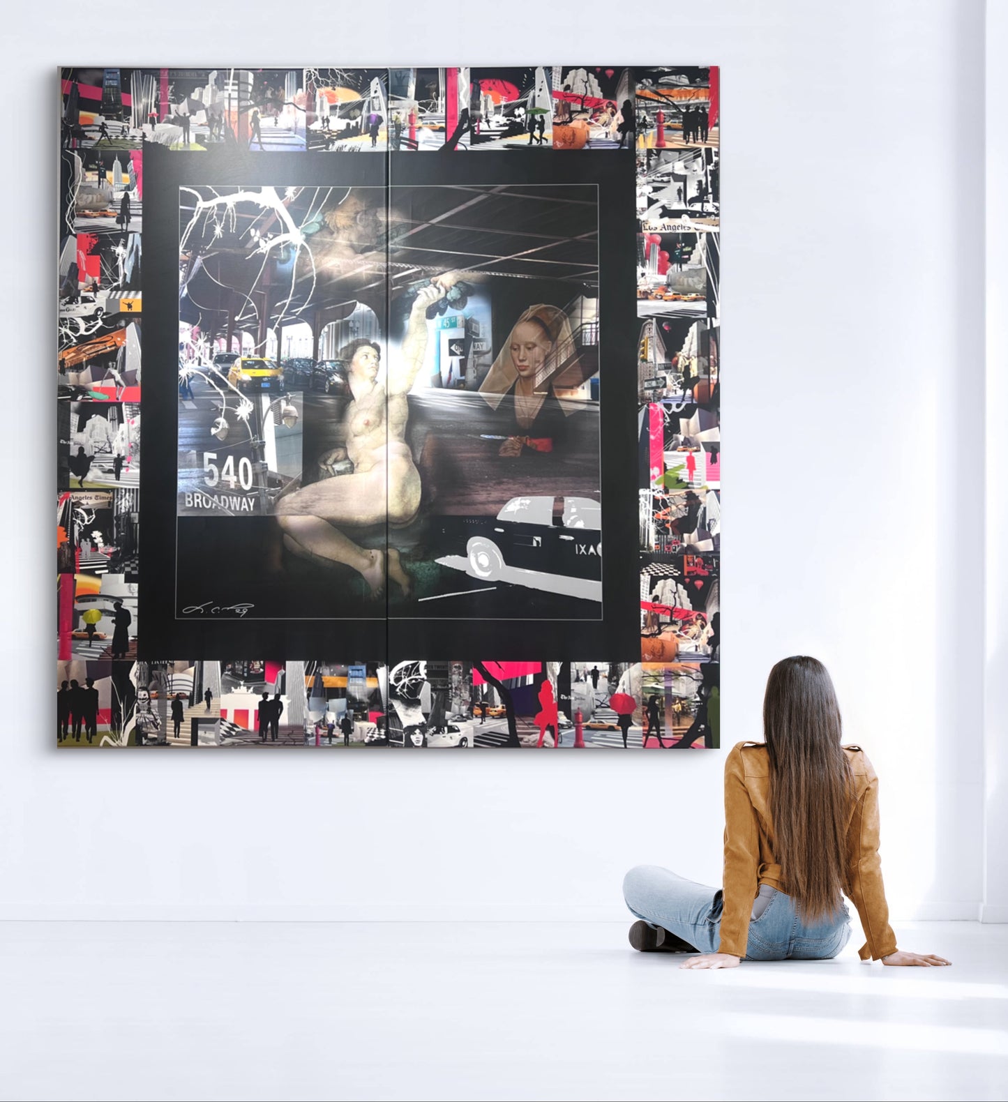 Betty K Fog, Mixed media original, 150 x 150 cm