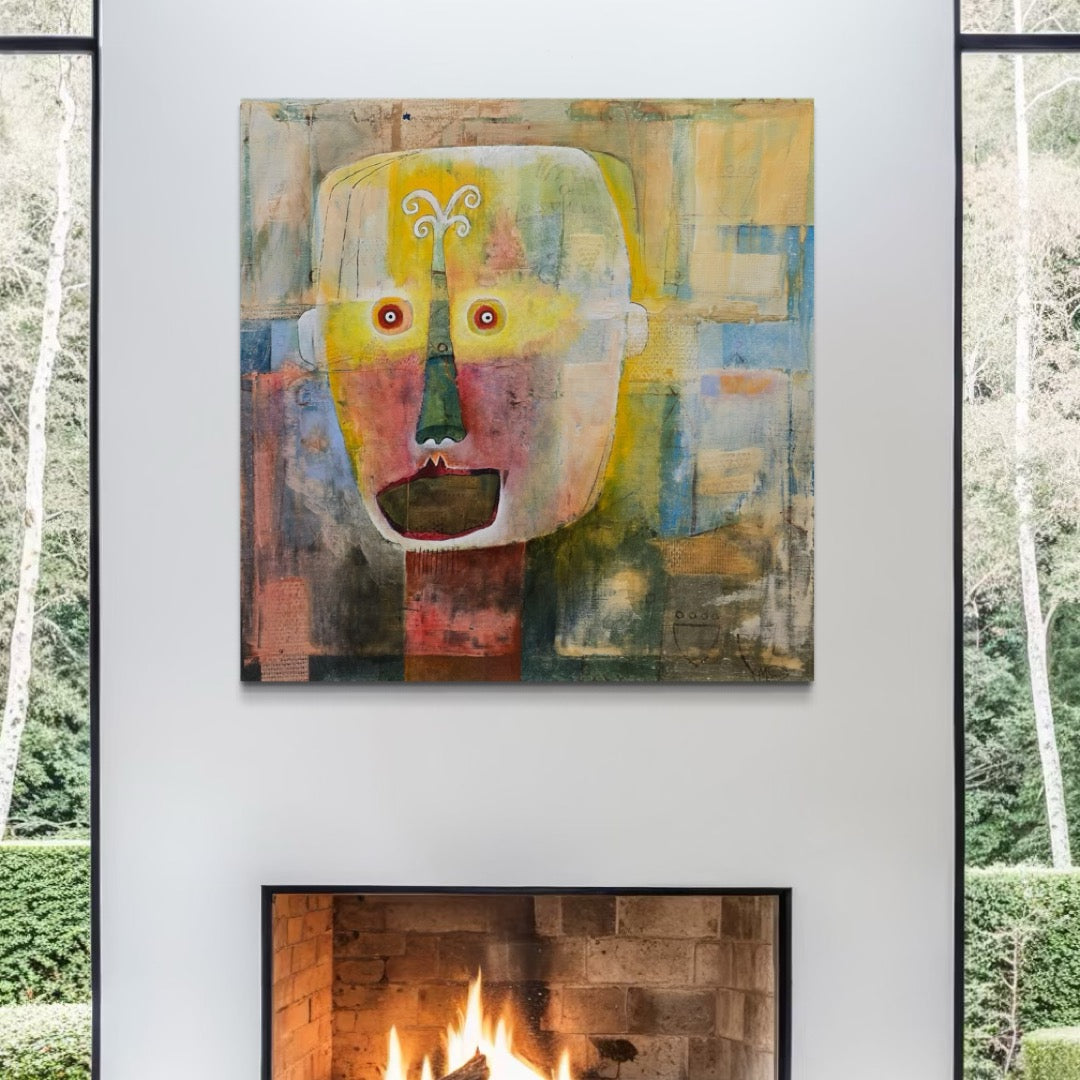 Edgar Mathias Saving 75X75 cm