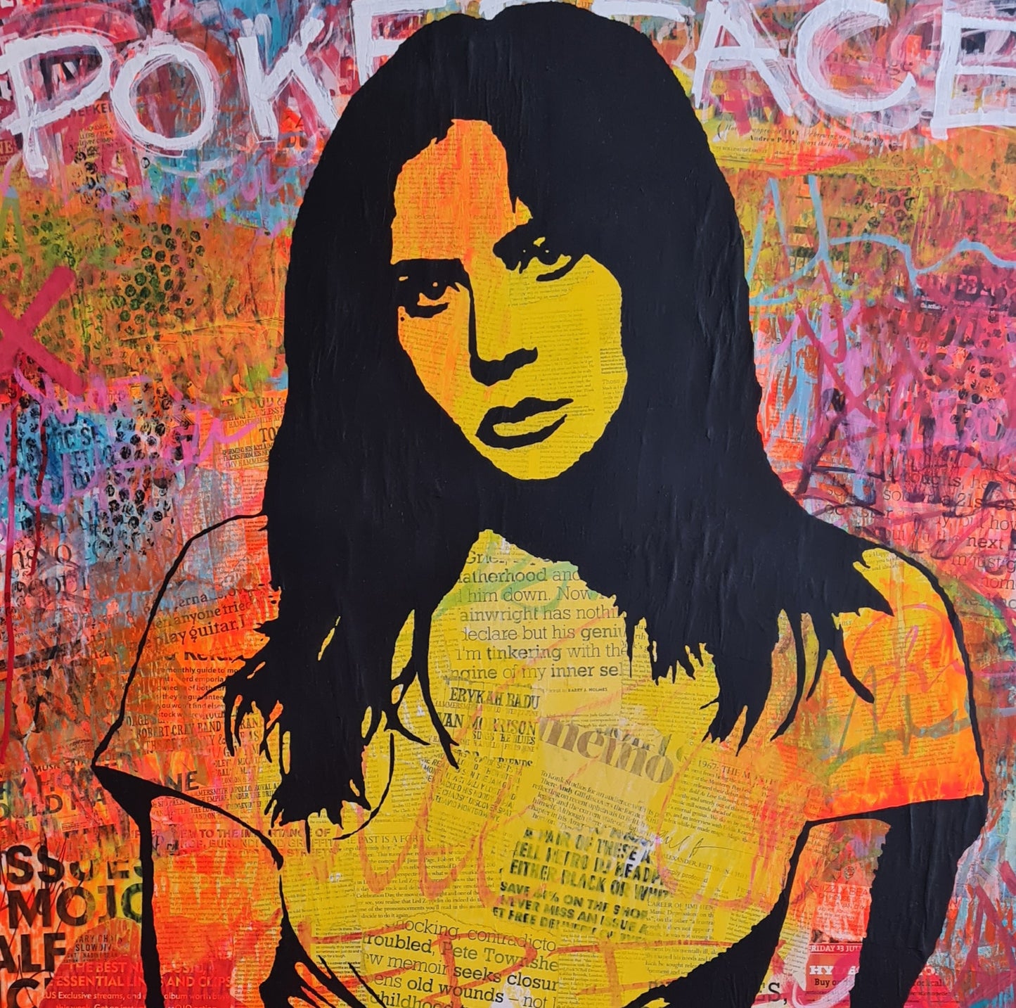 Ronnie Klenfeldt, Lady Gaga, 80 x 80 cm