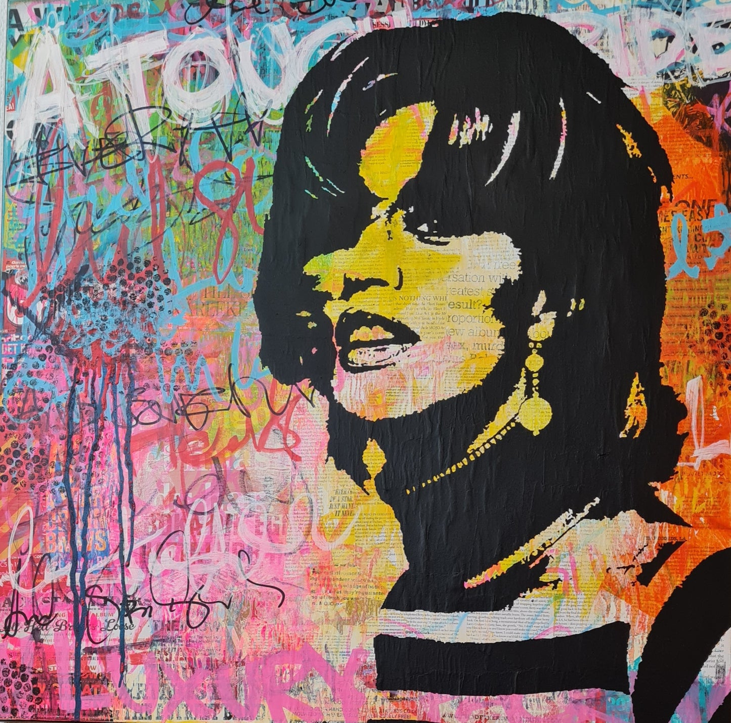 Ronnie Klenfeldt, Lill-Babs, 80 x 80 cm