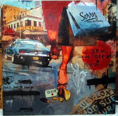 Robert Hilmersson, Gone shoping, 60 x 60 cm