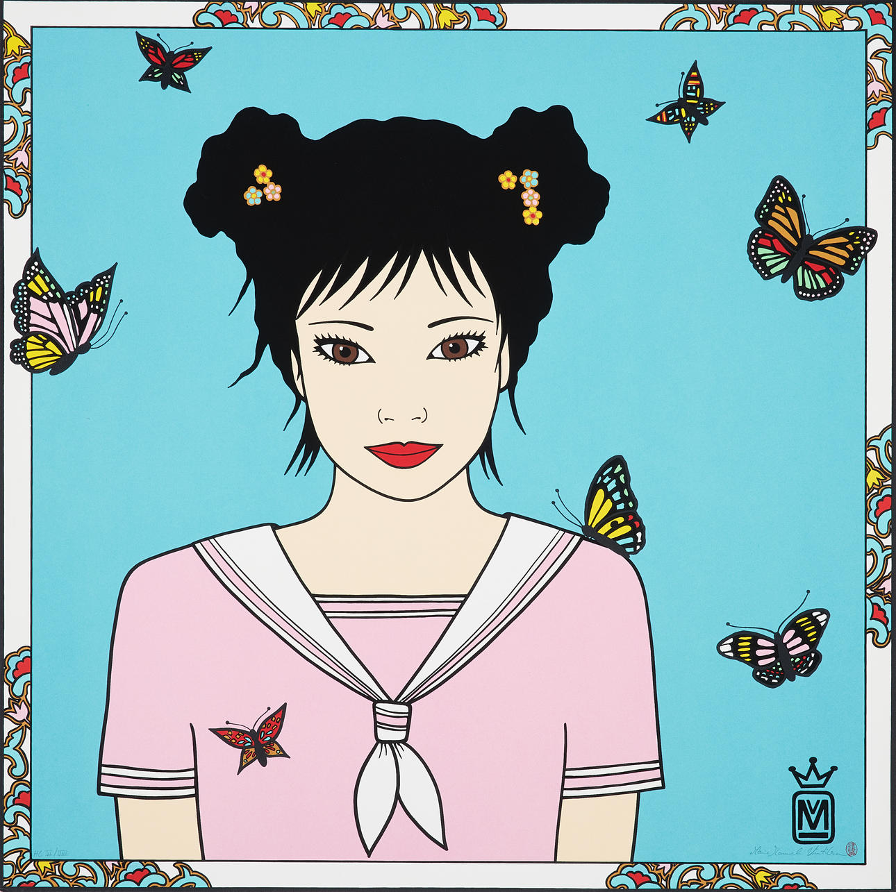 Maria Manuela Vintilescu, Litho-print, 69 x 69 cm