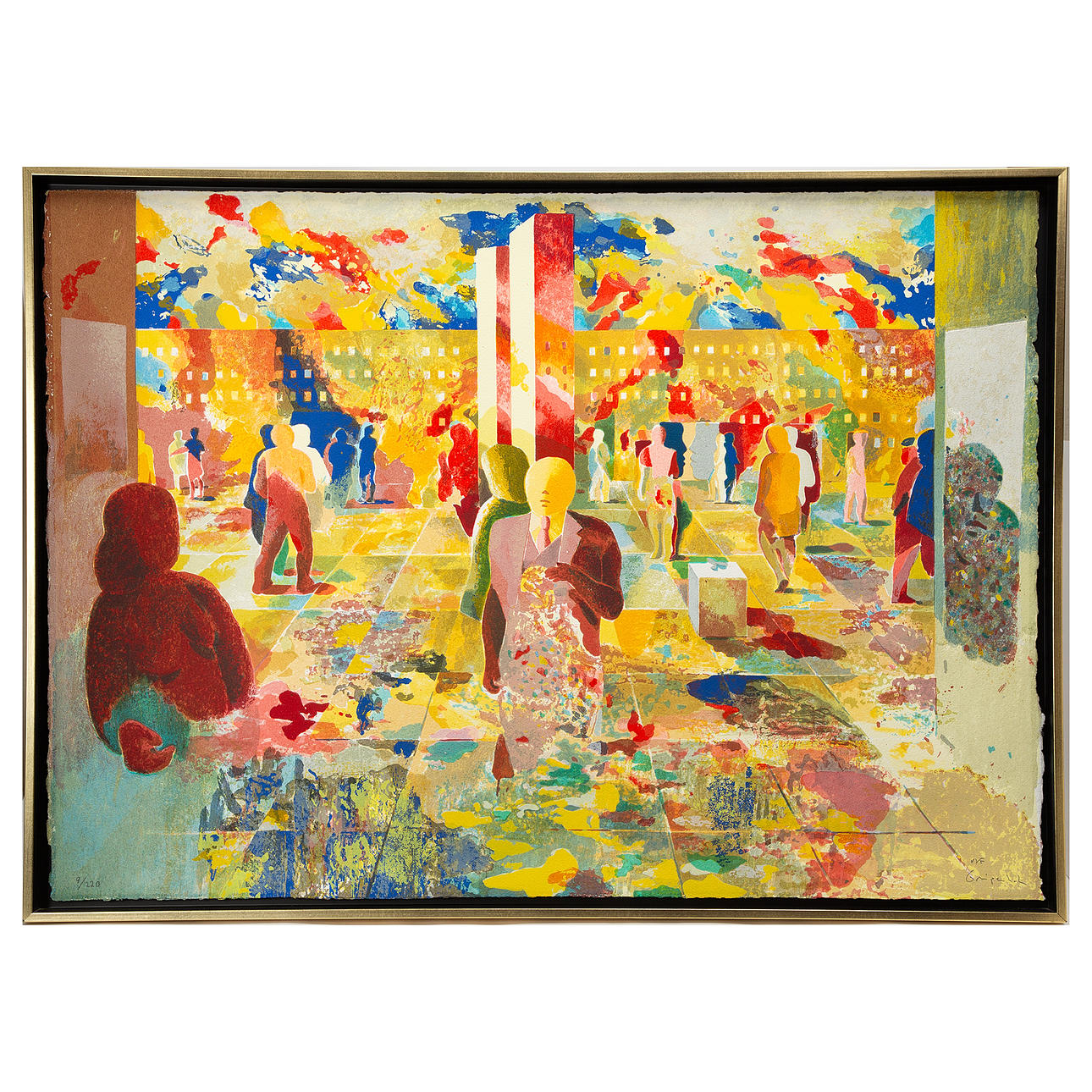 Ulf Gripenholm - Stadsbild- 105 x 75 cm