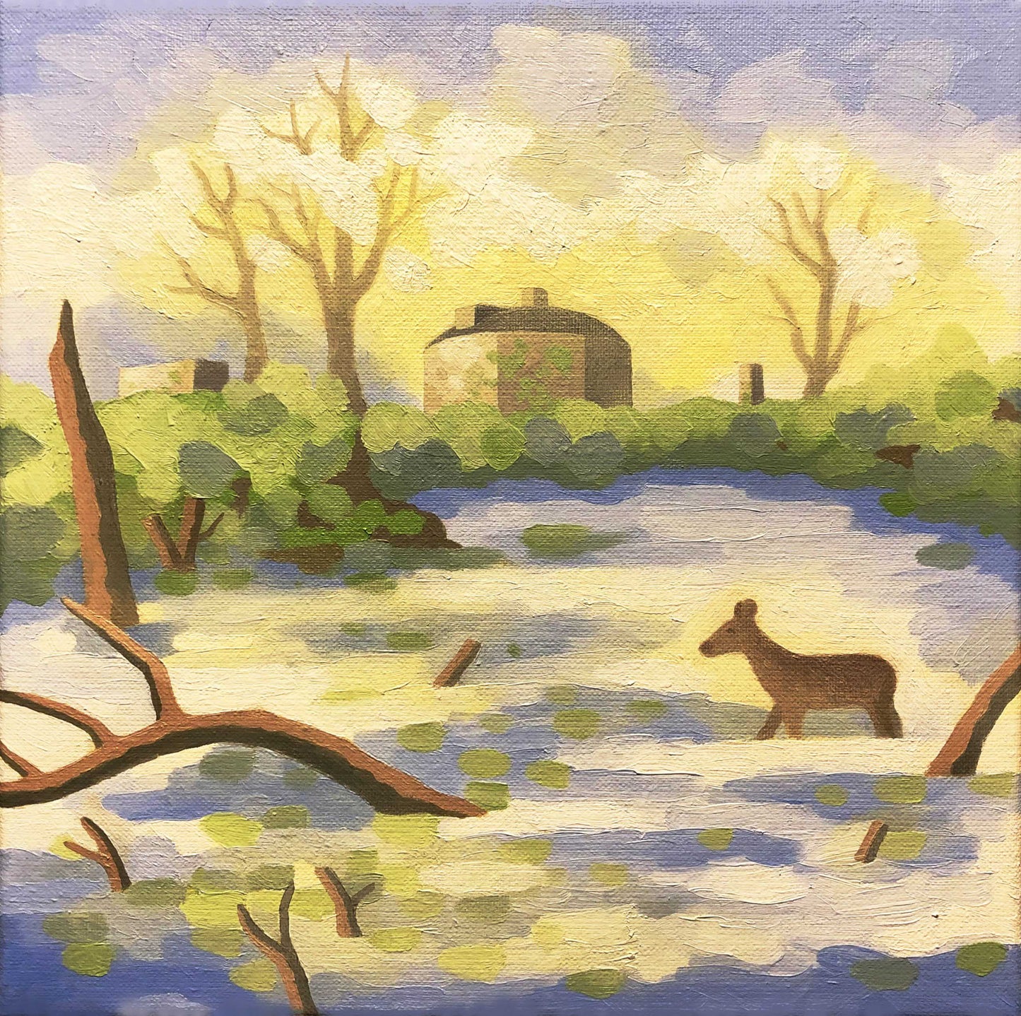 Mikael Vågsten, painting, 30 x 30 cm