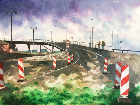 Mikael Vågsten, watercolour,  48 x 36 cm