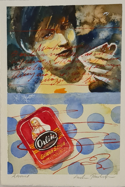 Carsten Rudolfsen, watercolour, 17 x 25 cm