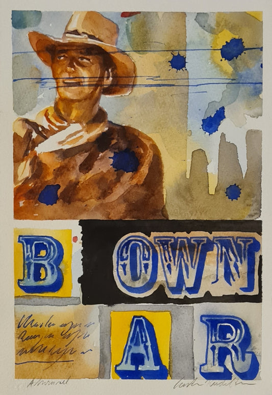 Carsten Rudolfsen, watercolour, 17 x 25 cm