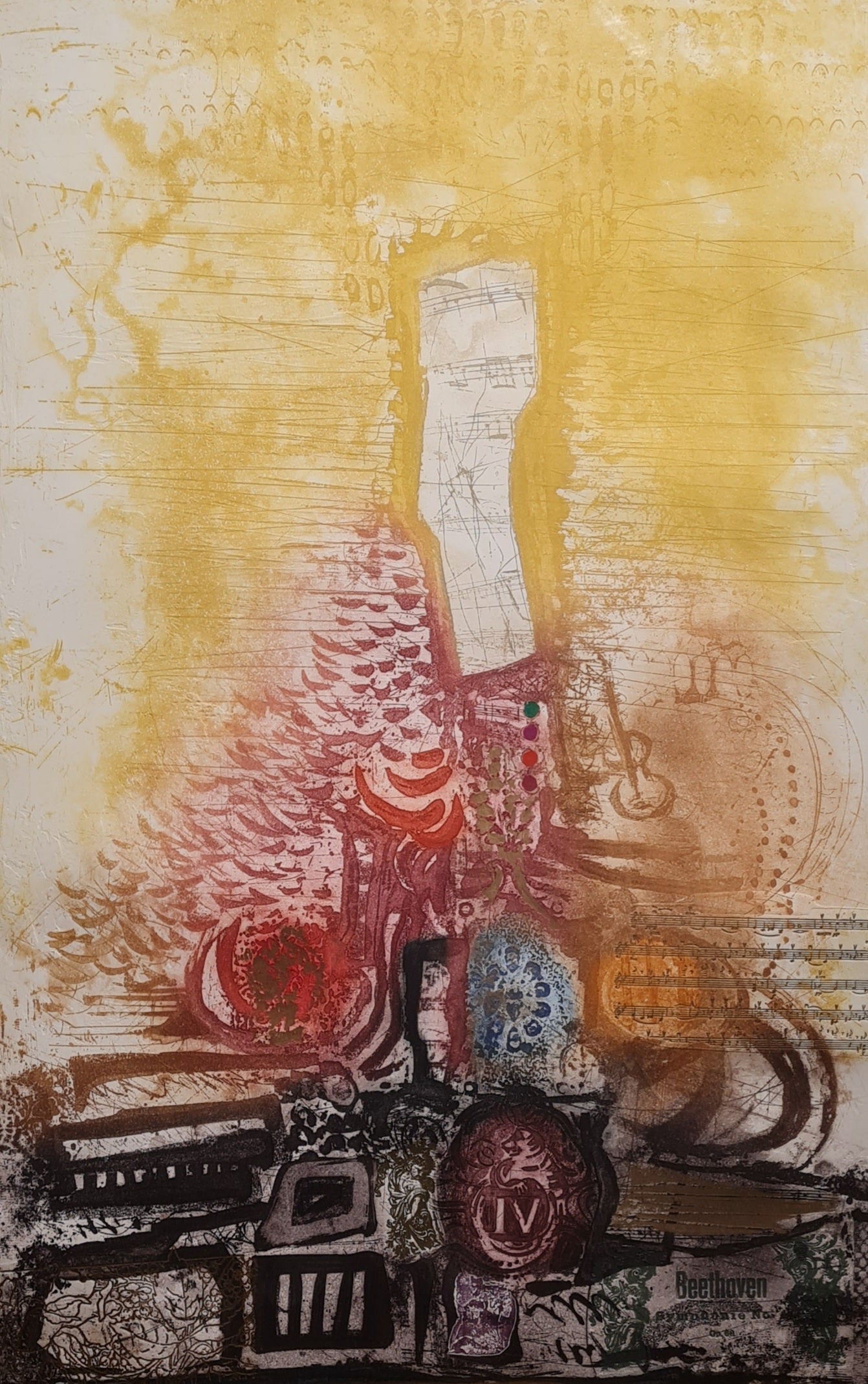 Nissan Engel, Beethoven No. 4, 90 x 130 cm