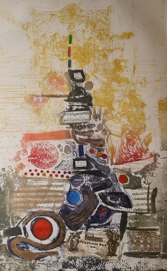 Nissan Engel, Beethoven no. 8, 90 x 130 cm