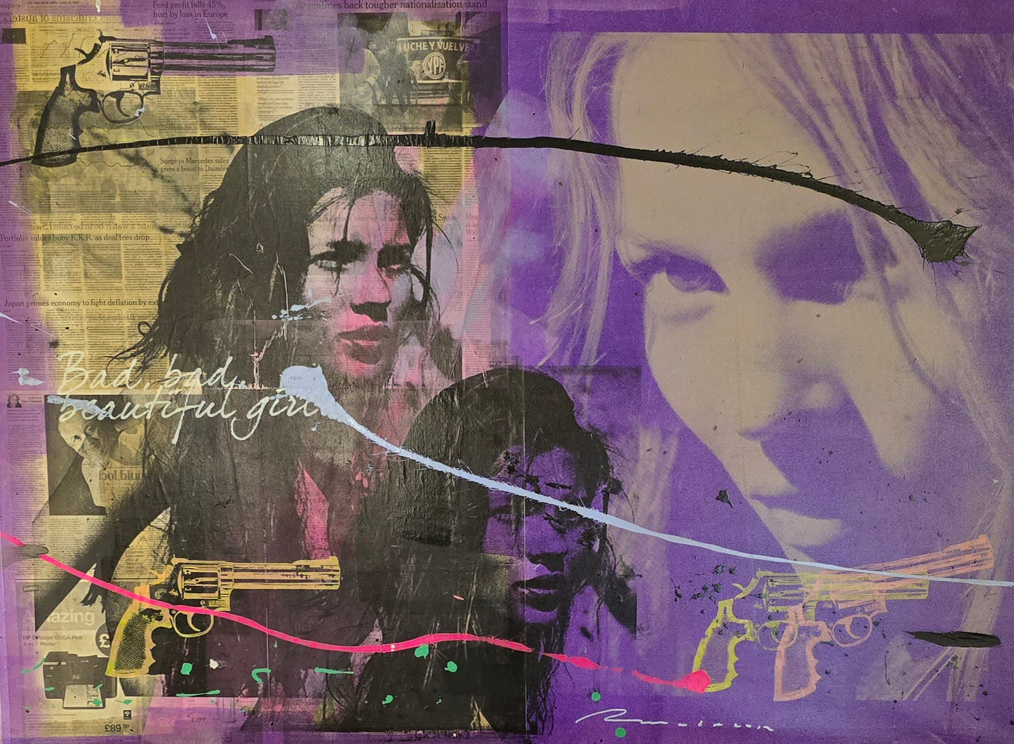 Roland, painting-mixed media, 150 x 100 cm