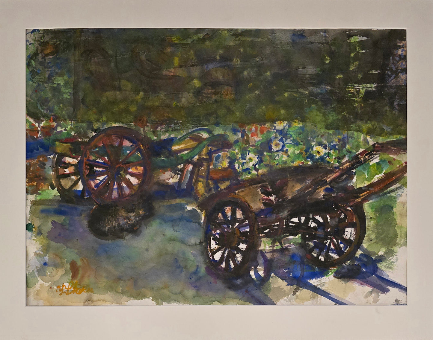 Yngve Steen, akvarell, 80 x 60 cm