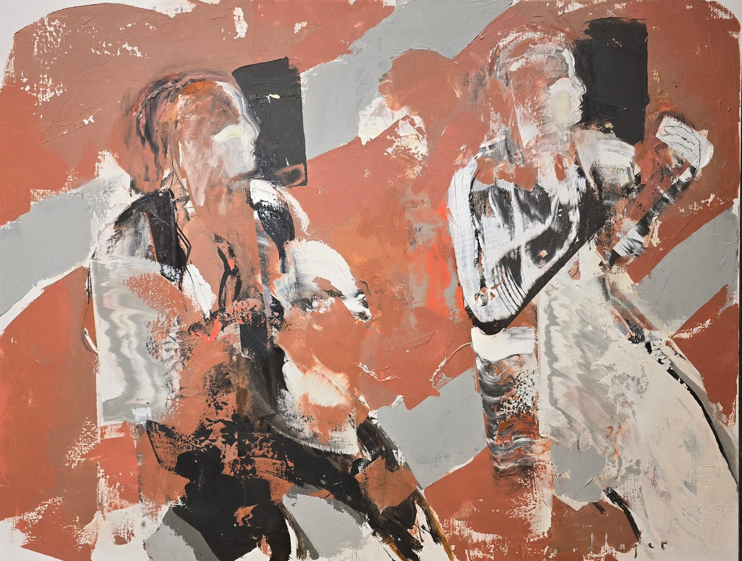 Tord Lager, Figurer, 130 x 100 cm