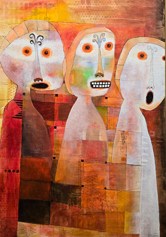 Edgar Mathias Saving 75X100 cm