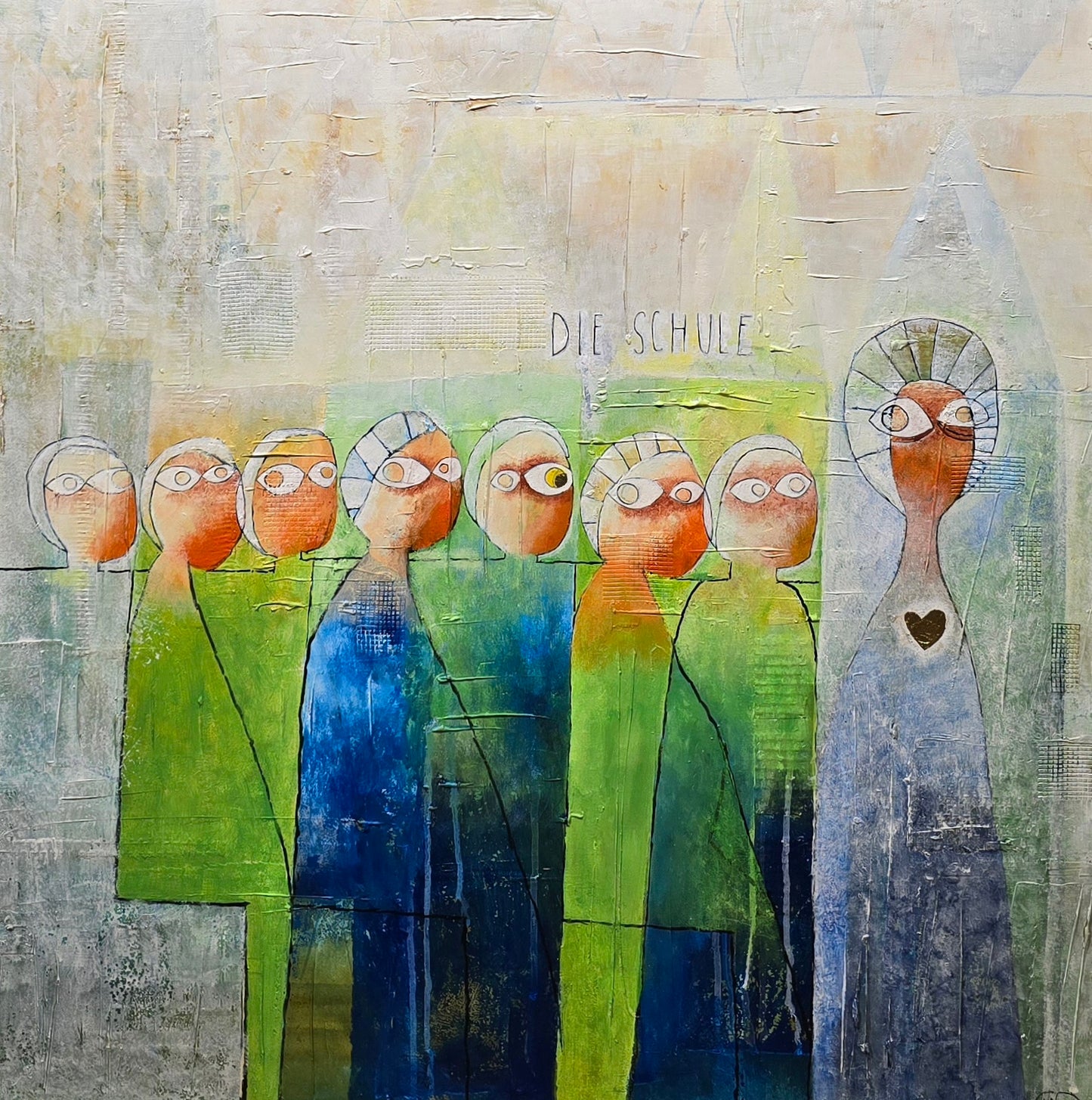 Edgar Mathias Saving 75X75 cm
