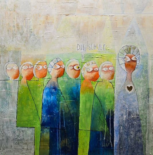 Edgar Mathias Saving 75X75 cm