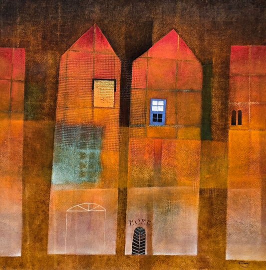 Edgar Mathias Saving 75X75 cm