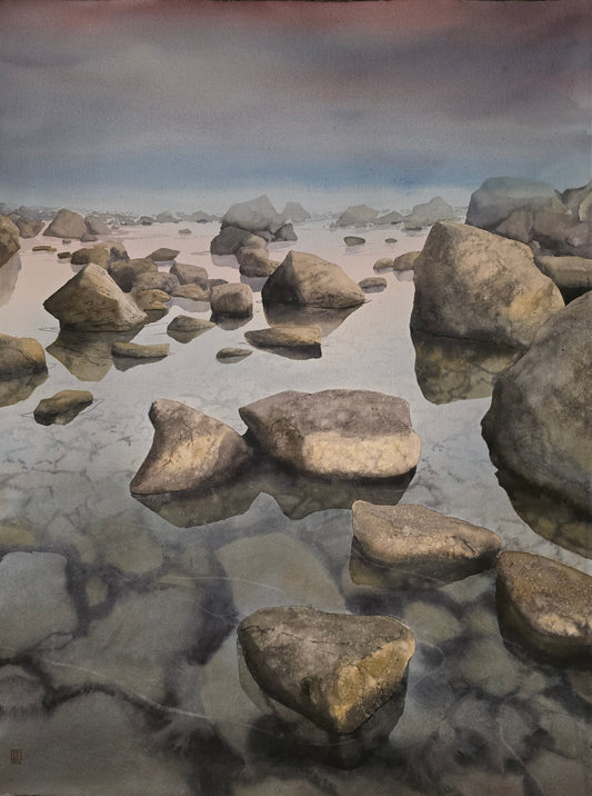 Christian Koivumaa, Rocks, 57 x 75 cm