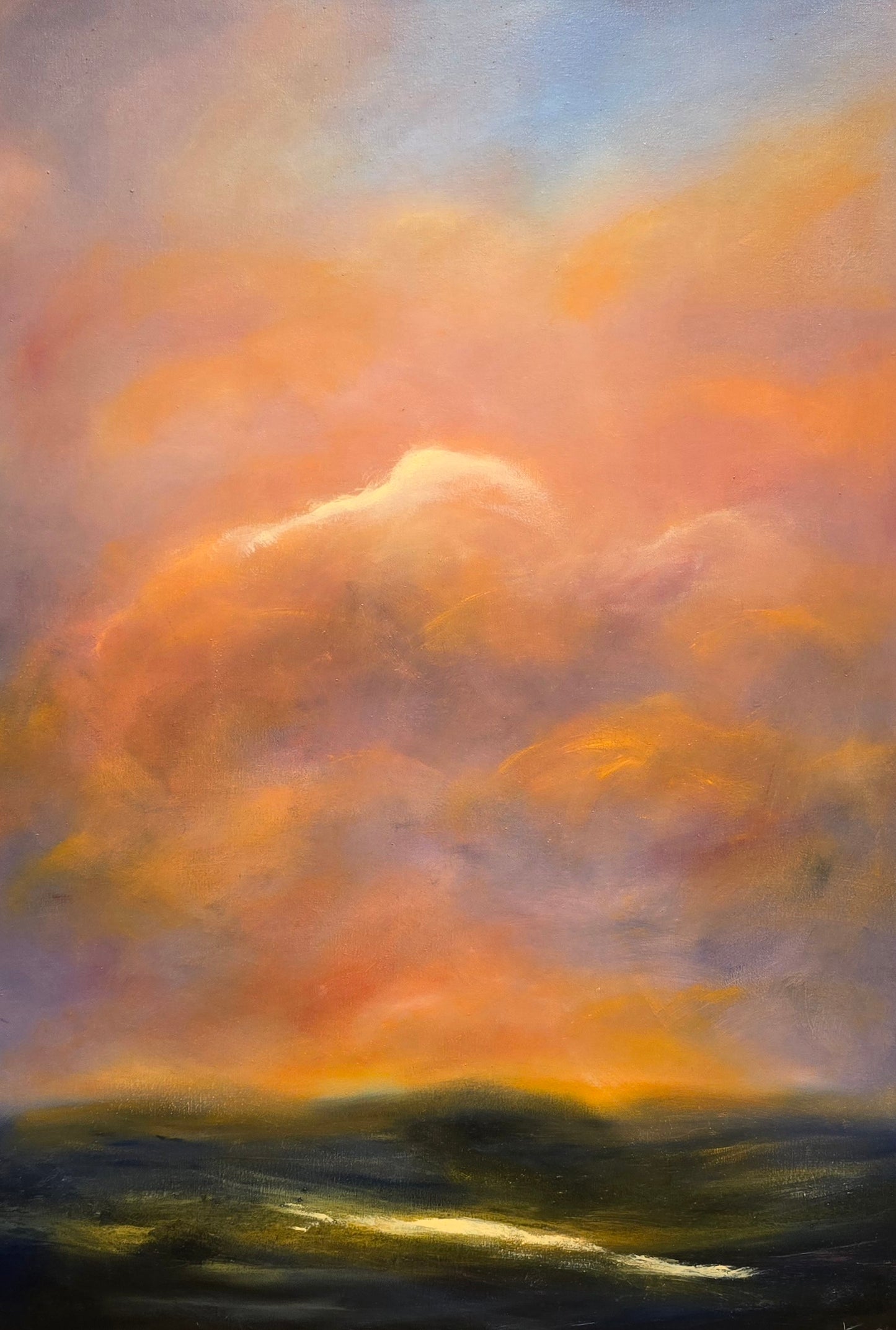 Stefan Kavsjö, Orange sky, 80 x 100 cm