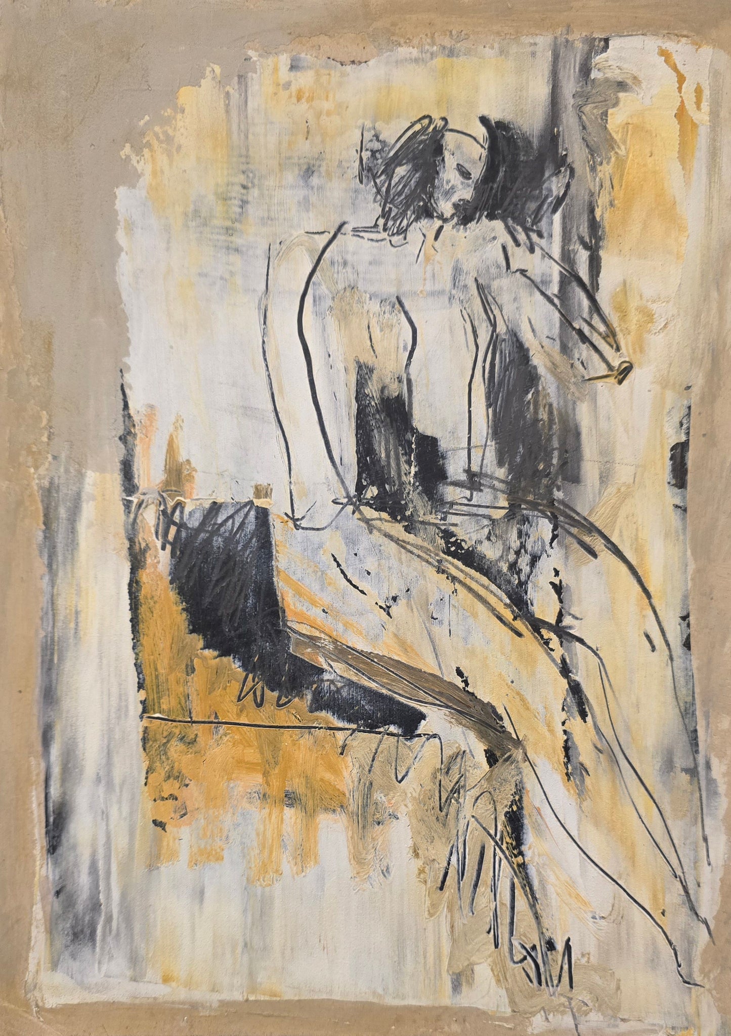 Tord Lager, Sitting, 25 x 35 cm