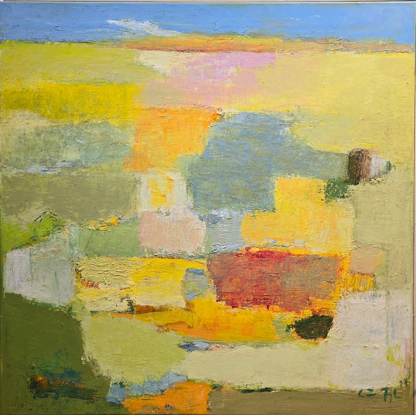 Carina Fogde, paintings, 100 x 100 cm