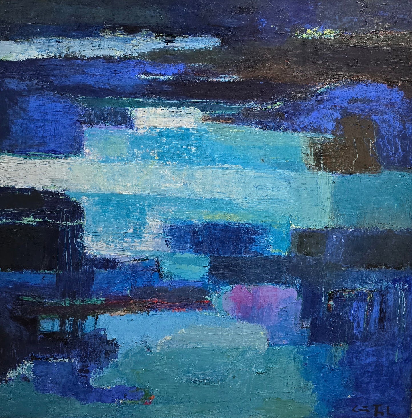Carina Fogde, painting, 100 x 100 cm