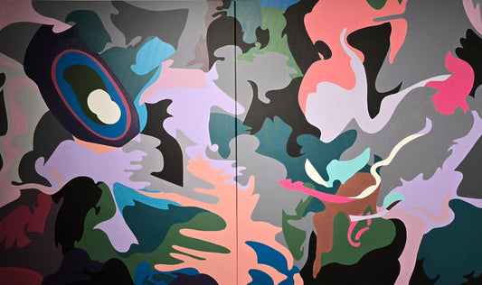 Viktor Chapovalov, diptyk, 180 x 110 cm