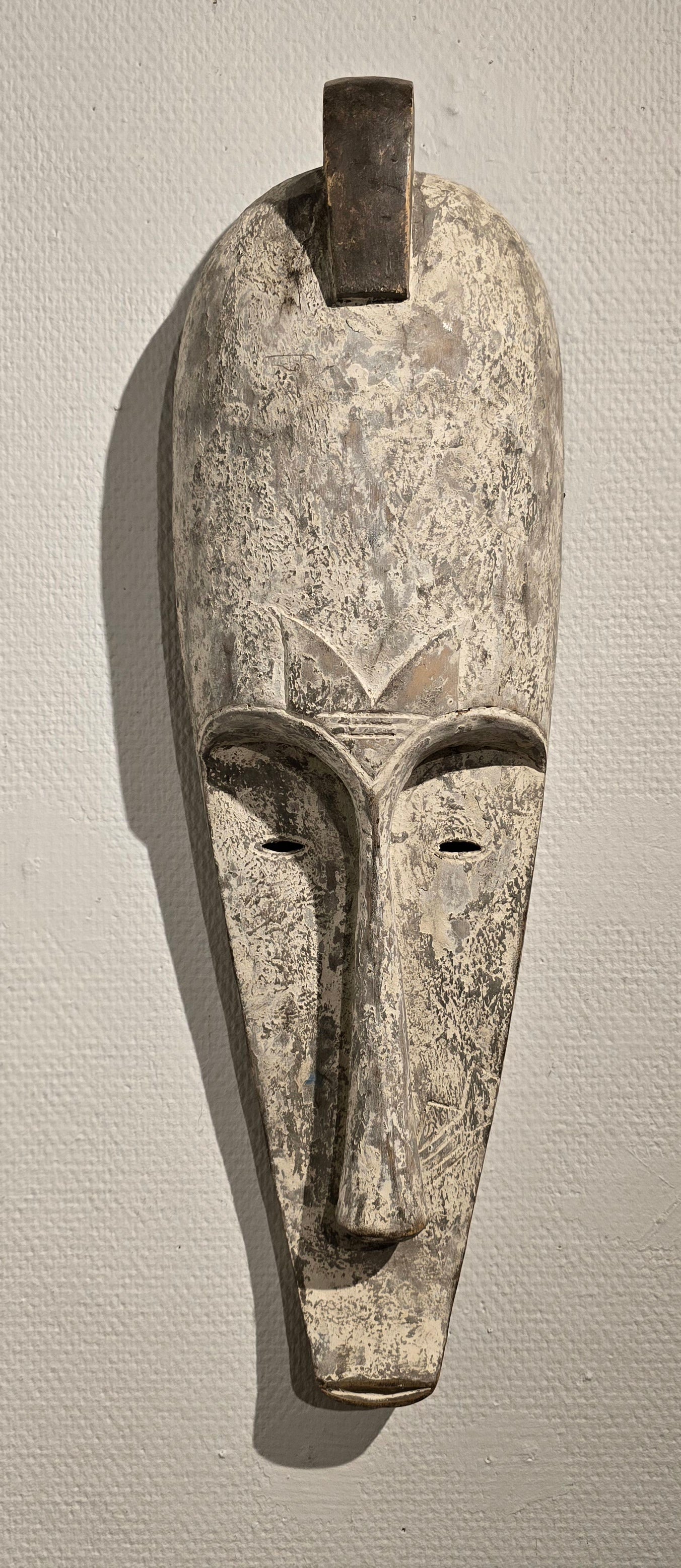 African dance mask sculptur, "Ngil" 17,5 x 58 cm