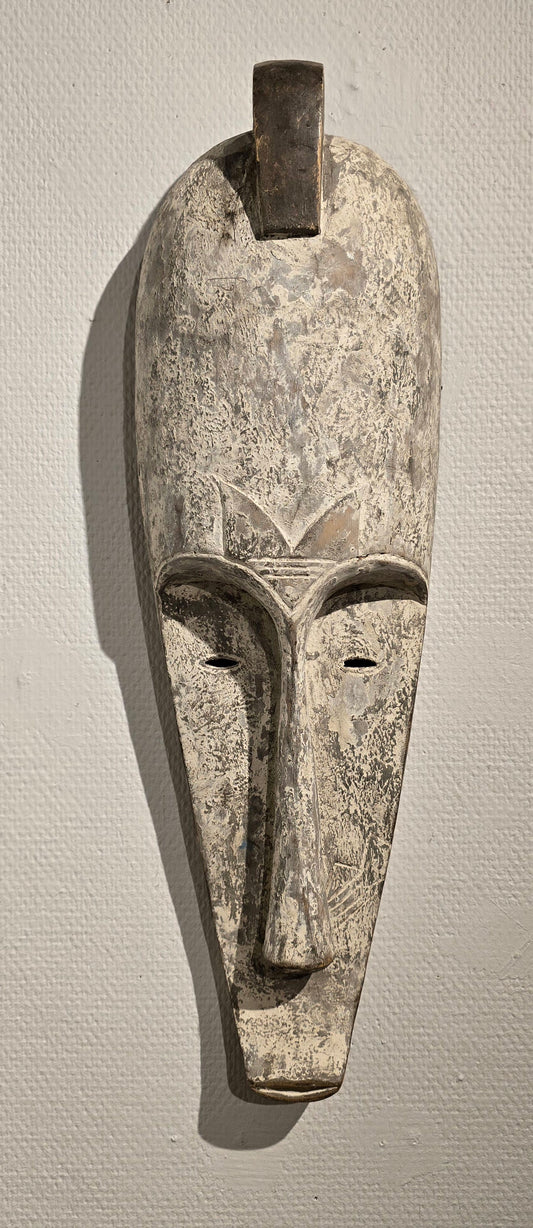 African dance mask sculptur, "Ngil" 17,5 x 58 cm