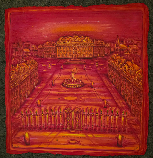 Irene Lagerberg, ii, print, Champagne, 54 x 54 cm