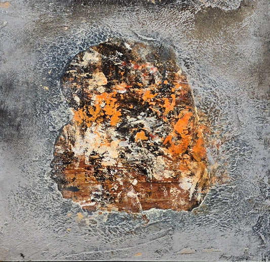 Bertil Fredholm, painting, I, 25 x 25 cm