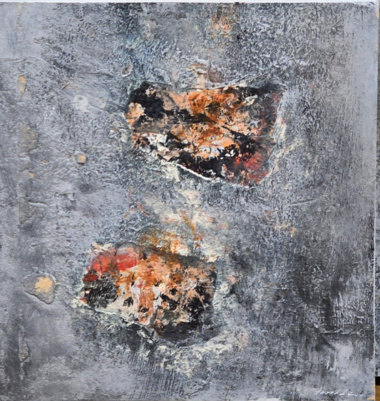 Bertil Fredholm, painting, II, 25 x 25 cm
