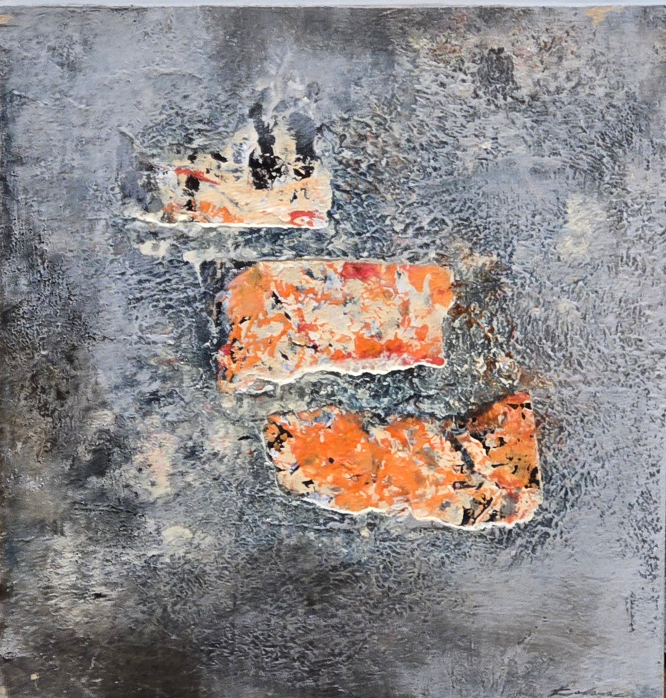 Bertil Fredholm, painting, III, 25 x 25 cm