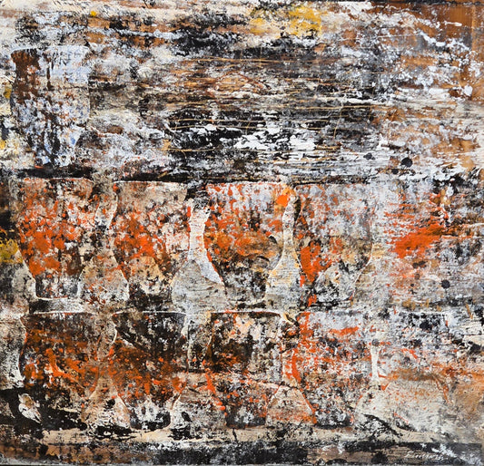 Bertil Fredholm, painting, X, 40 x 40 cm