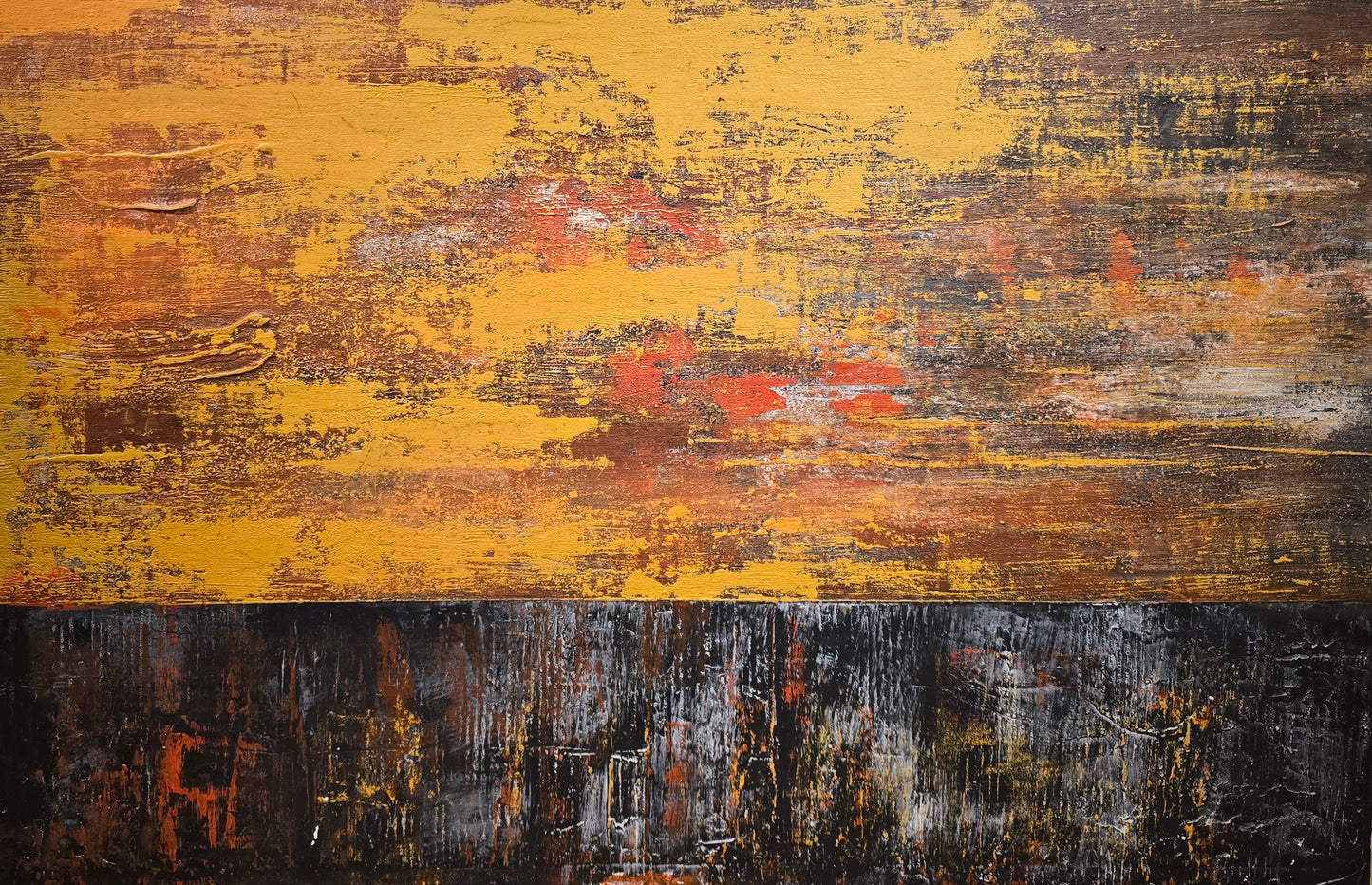 Bertil Fredholm, painting, Röd vägg, 150 x 100 cm