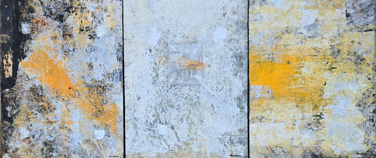 Bertil Fredholm, painting, Triptyk, 81 x 35 cm
