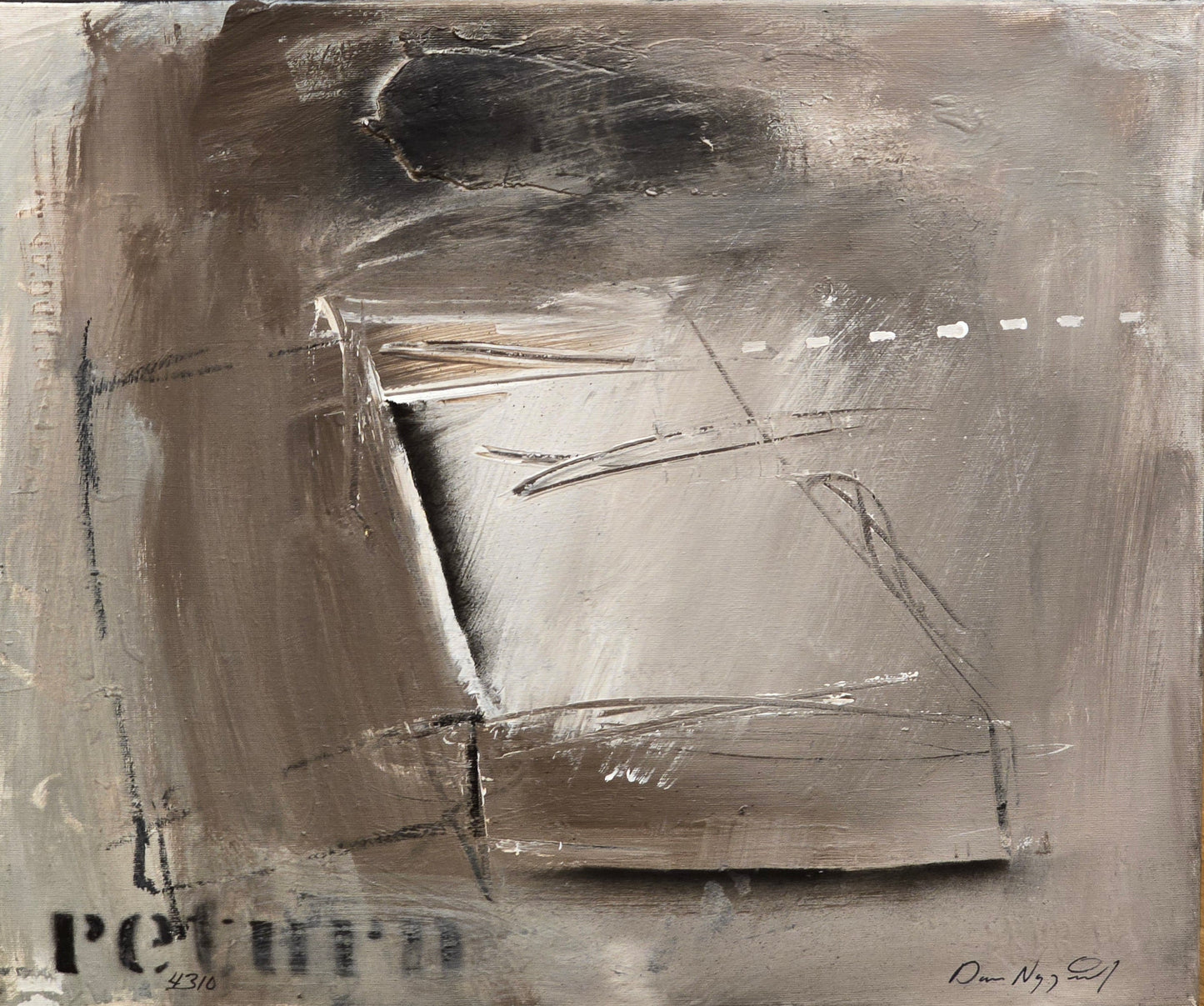 Dan Nygårds, painting, Return, 57 x 47 cm
