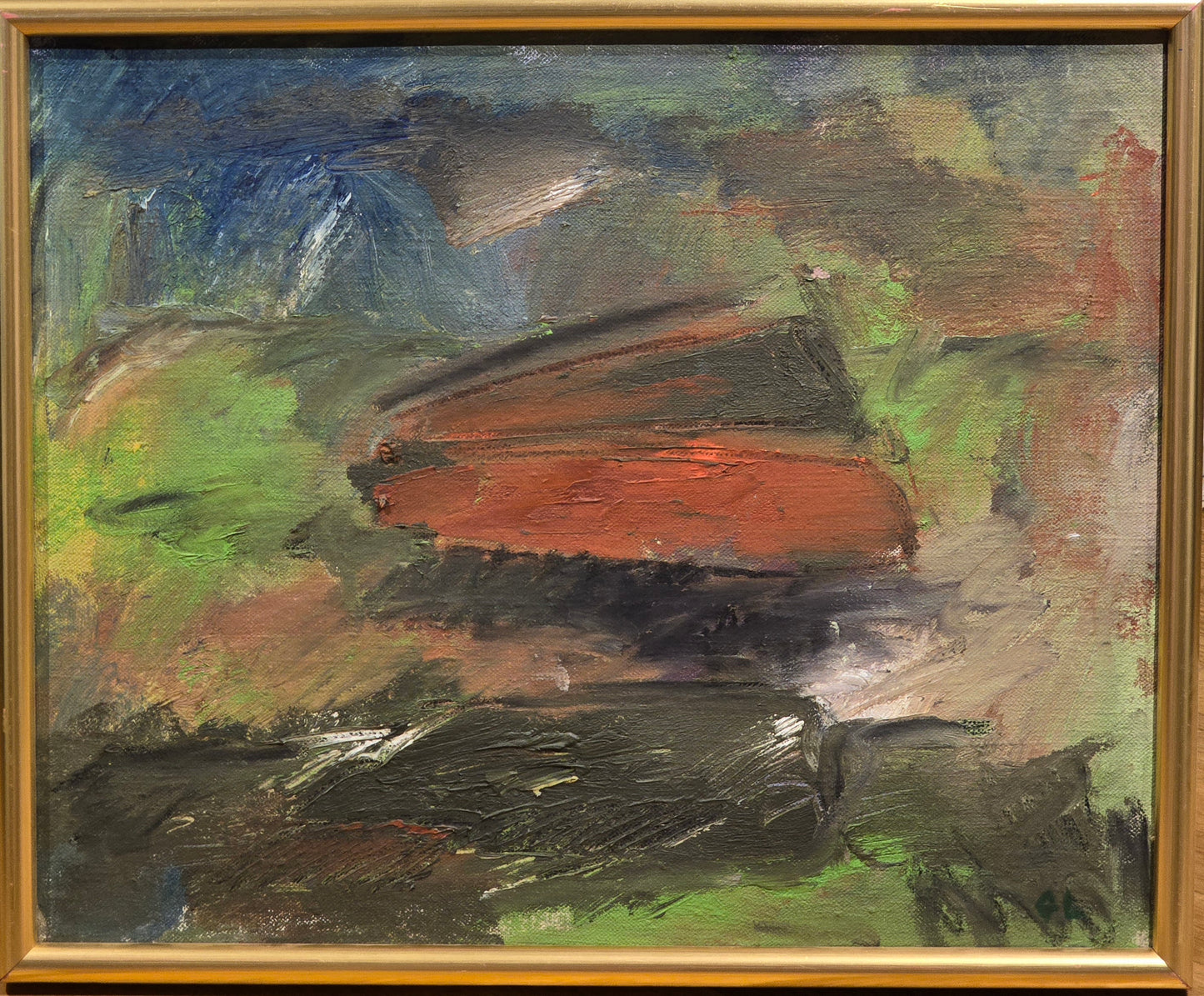 Göran Lager, painting, Landscape, 60 x 50 cm