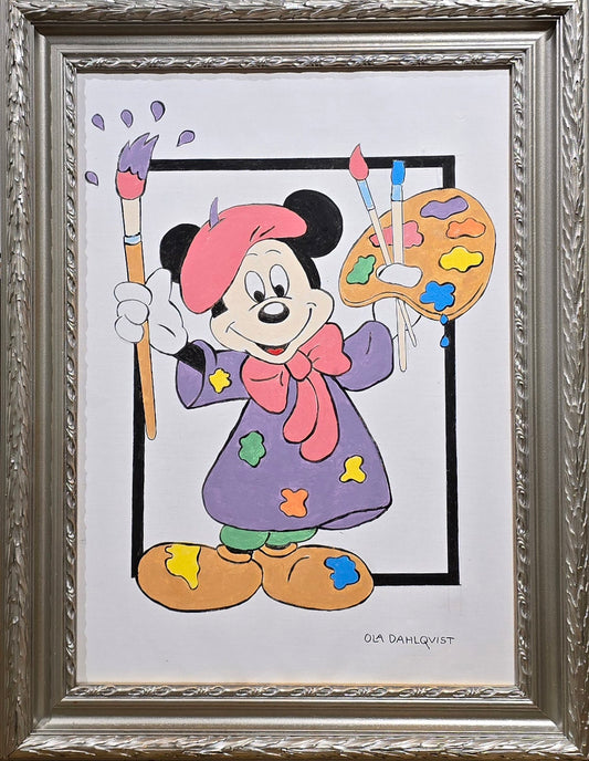 Ola Dahlqvist, originalpainting," The painter"67 x 89 cm
